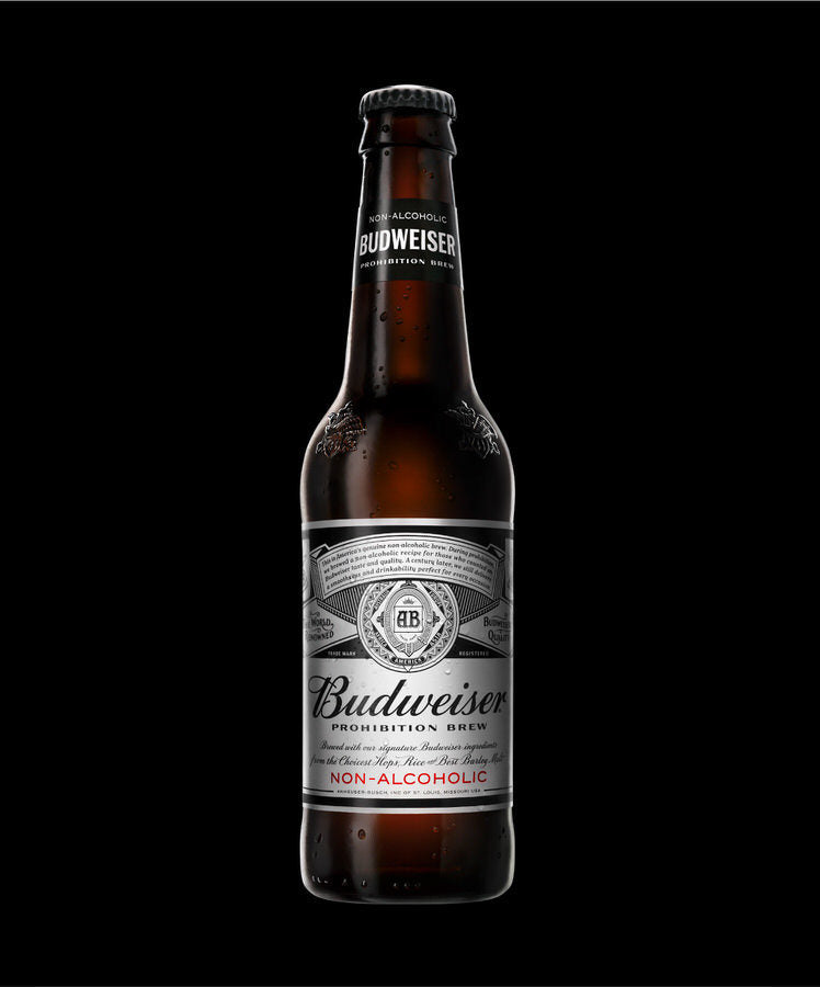 Budweiser Prohibition Beer (0.5% Alcohol) Btls 24x341ml