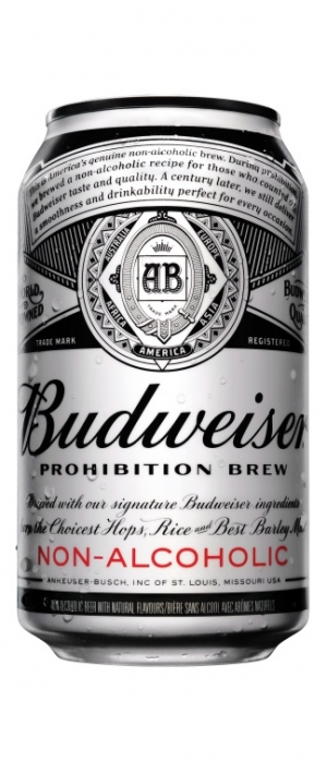 Budweiser Prohibition Beer (0.5% Alcohol) Cans 24x355ml