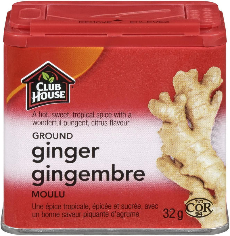 Club House Spice - Ginger Ground (Tin)  ea/32gr