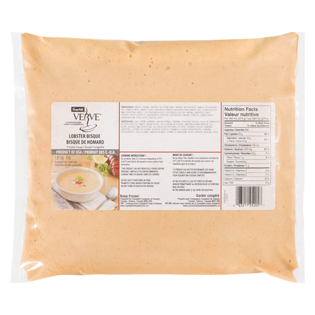 Campbells Soup Frzn - Verve Rts Lobster Bisque 4x4 lb