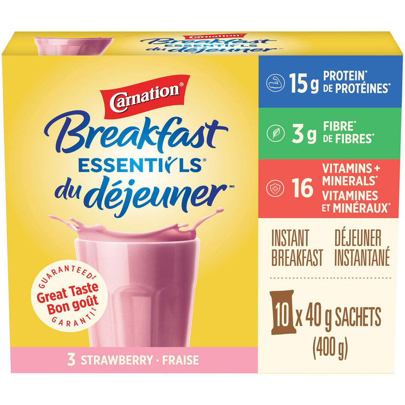 Carnation Instant Breakfast - Strawberry (40gr/pkg)  ea/10's