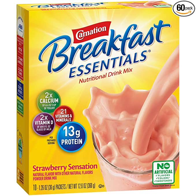 Carnation Instant Breakfast - Strawberry (40gr/pkg)  6x10's