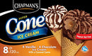 Chapmans Ice Cream Nutty Cones - Van/Choc  4x(8x120ml)/cs