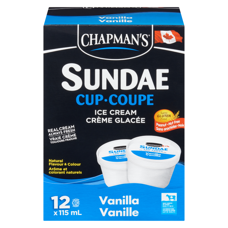 Chapmans Ice Cream Thermol Cups 2/12X115ml