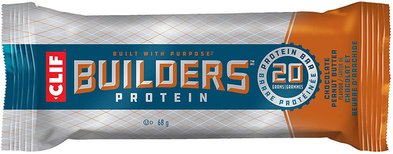 Clif Bars - Builder Chocolate Peanut Butter 12x68g