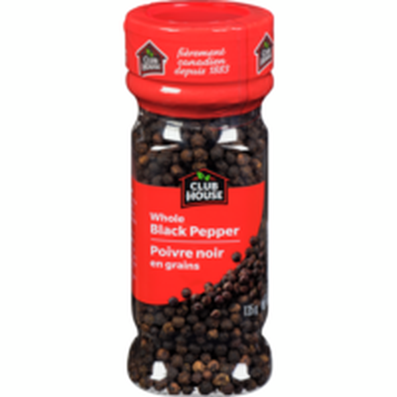 Club House Spice - Peppercorns Whole (Fam Size)  6x135gr