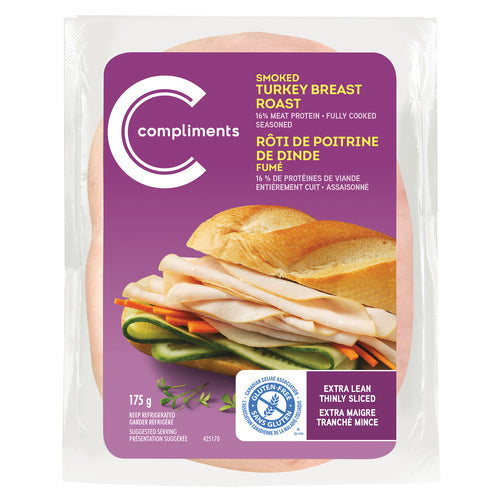 Compliments Deli - Turkey Brst Smkd ea/175gr