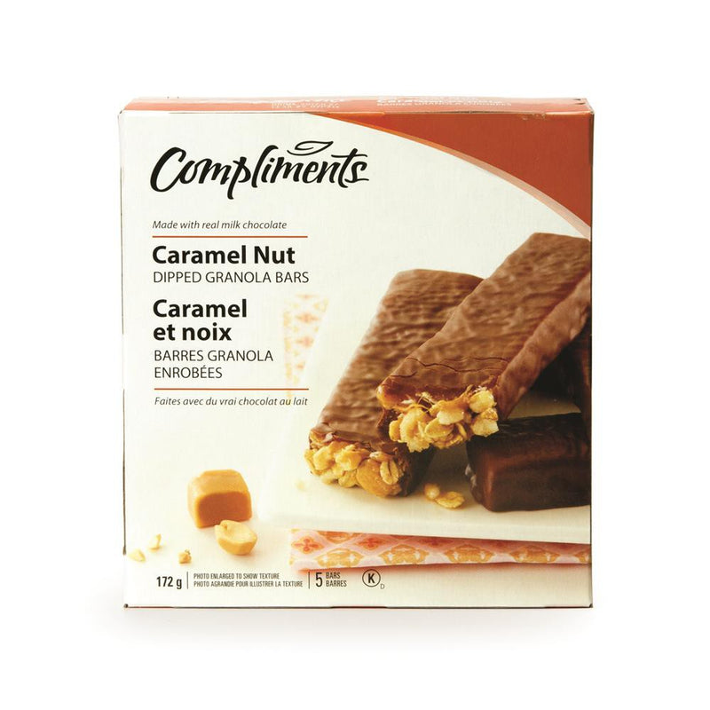 Compliments Granola Bar - Caramel Nut 12x172gr