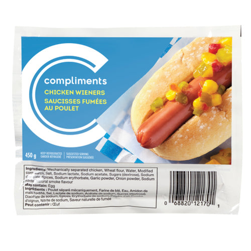 Compliments Wieners - Chicken ea/450gr