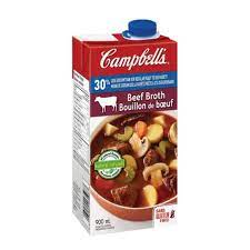 Campbells Soup Broth - Beef (30% Less Salt) 12x900ml