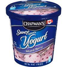 Chapmans Frozen Yogurt - Blueberry & Cream   4x2 lt