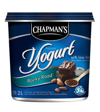 Chapmans Frozen Yogurt - Rocky Road  4x2 lt