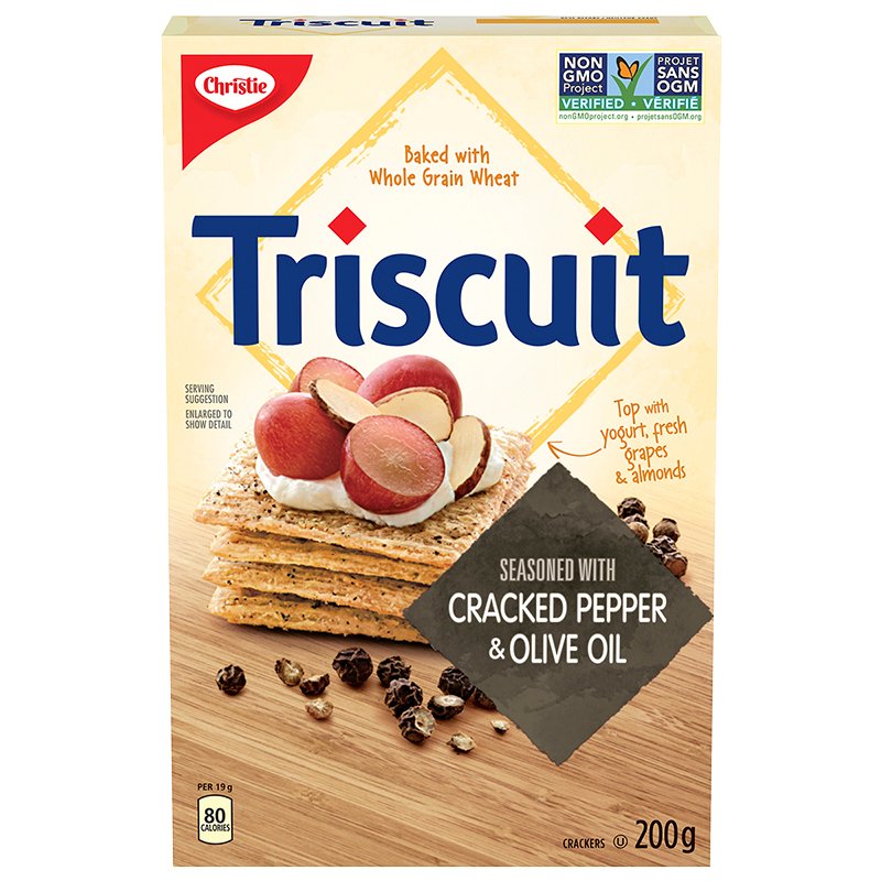 Christie Crackers - Triscuit Crckd Pep. & O-Oil  ea/200gr