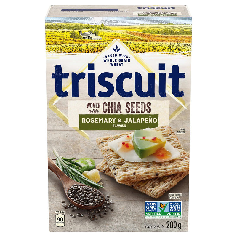 Christie Crackers - Triscuit Rosemary/Jal/Chia 6x200gr