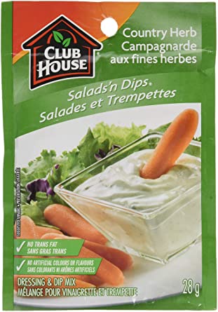 Club House Salad n Dips Mix - Country Herb ea/28gr