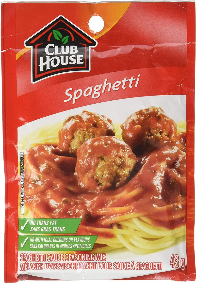 Club House Sauce Mix - Spaghetti 12x43gr