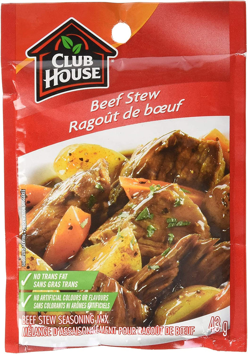 Club House Seasoning - Beef Stew 12x43gr