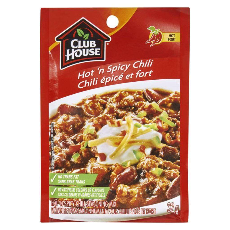 Club House Seasoning - Chili Mix Hot N Spicy 12x32gr