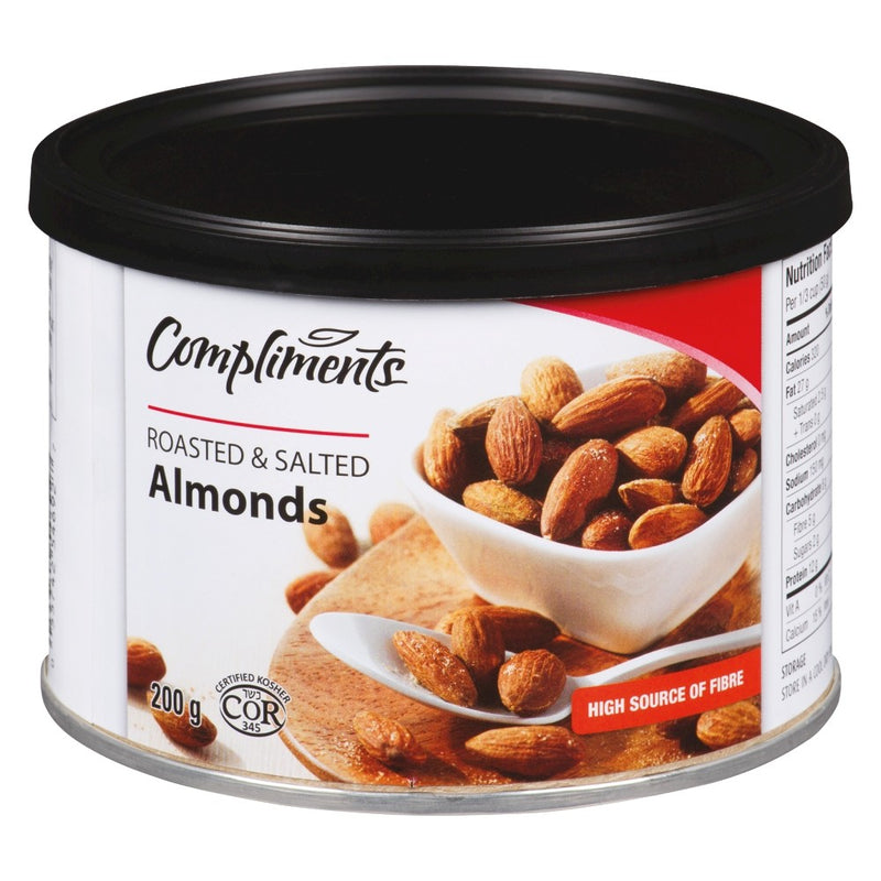 Compliments Almonds Rst & Slt  12x200g