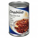 Compliments Baked Beans - w/Pork & Tom Sce 24x398ml