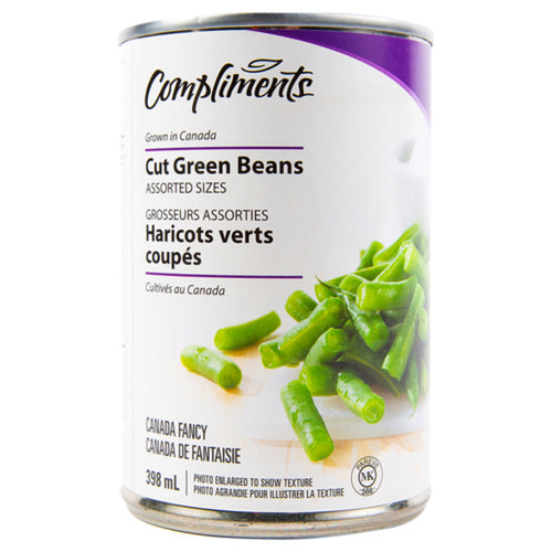 Compliments Beans - Cut Green 24x398ml