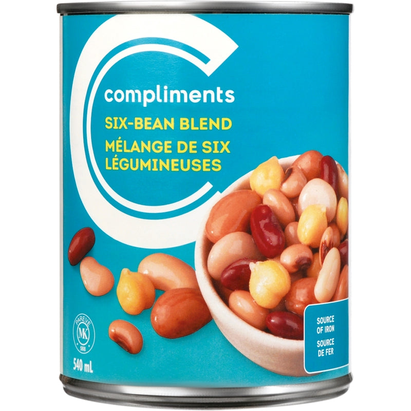 Compliments Beans - Six Salad Mix 24x540ml