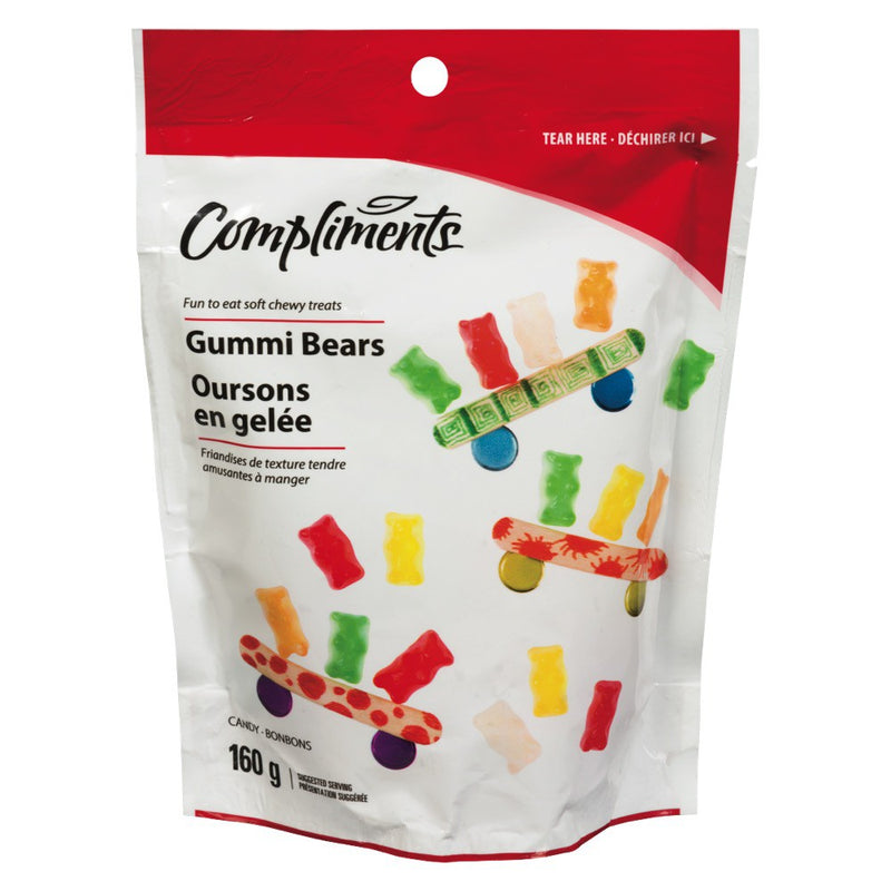 Compliments Candy Gummy Bears 12x160g