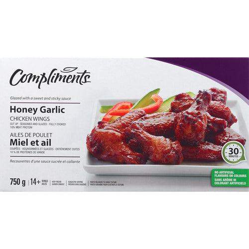 Compliments Chicken Wings - Honey Garlic  8x750gr