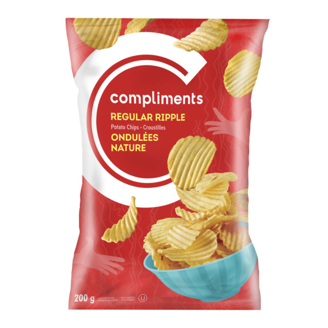 Compliments Chips - Rippled ea/200gr
