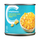 Compliments Corn - Whole Kernel ea/341ml