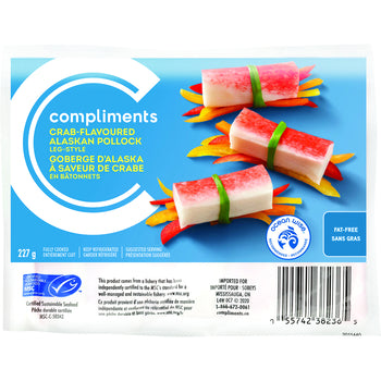 Compliments Crab Meat Imitation - Leg Style ea/227gr