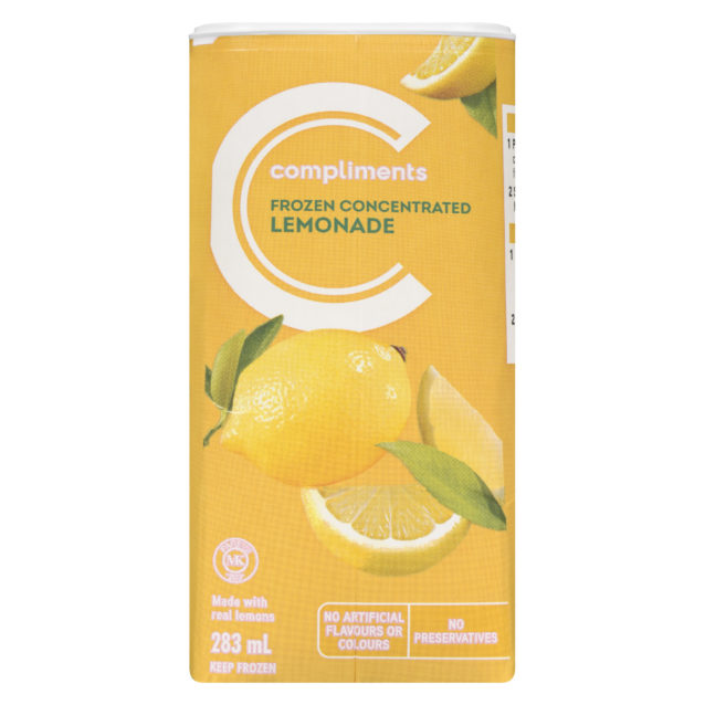 Compliments Frozen Lemonade - Clear ea/283ml
