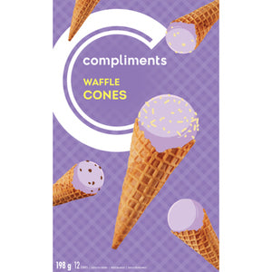 Compliments Ice Cream Waffle Cones 12x12pk