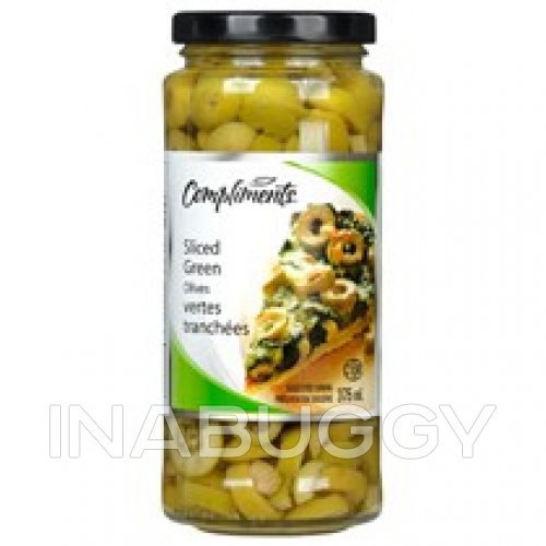 Compliments Olives - Green Sliced 12x375ml