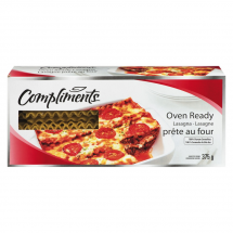 Compliments Pasta - Lasagna (Oven Ready) 12x375gr