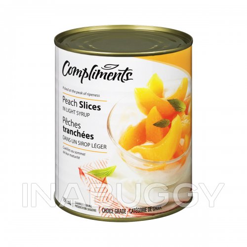 Compliments Peach Slices 12x796ml