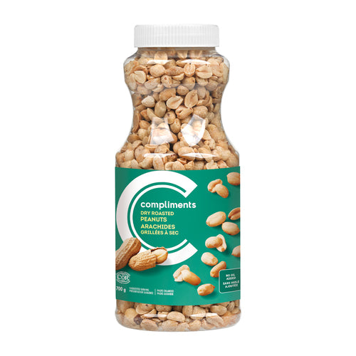 Compliments Peanuts Dry Roasted ea/700g