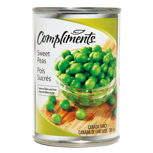 Compliments Peas - Sweet Asst. 24x398ml