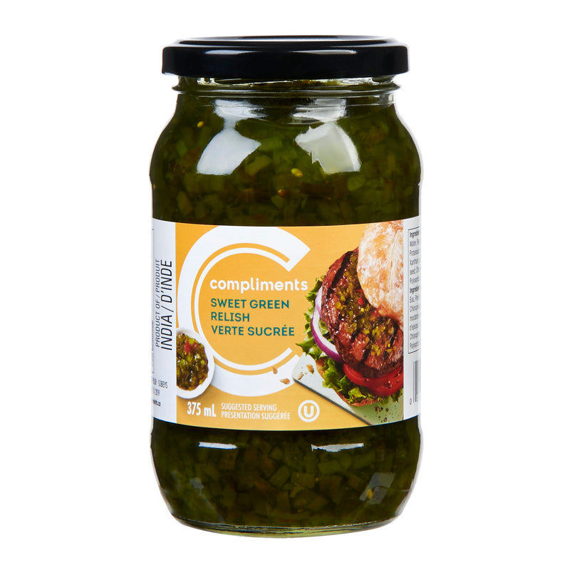 Compliments Relish - Sweet Green 12x375ml