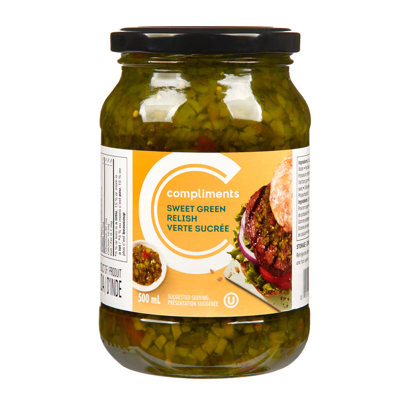 Compliments Relish - Sweet Green ea/500ml