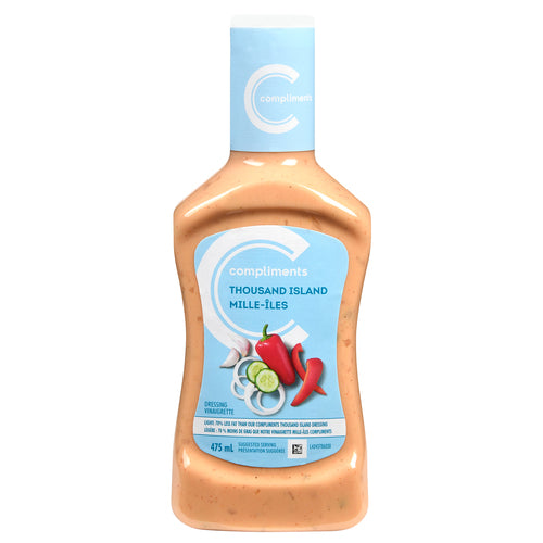 Compliments Salad Dressing - 1000 Island 6x475ml