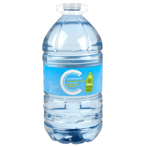 Compliments Spring Water 4x4 lt