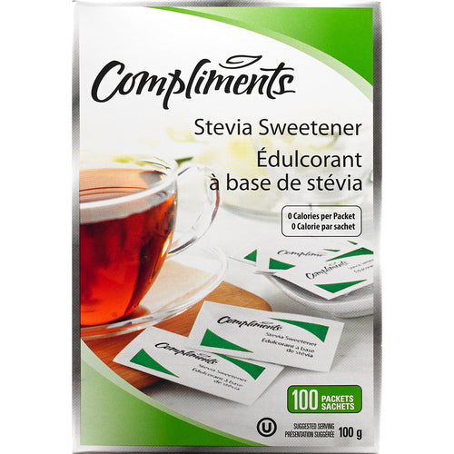 Compliments Sweetner - Stevia ea/100's