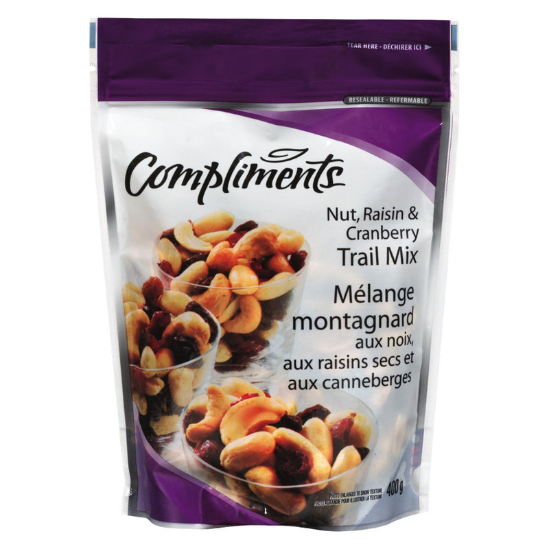 Compliments Trail Mix Cranberry 12x400g