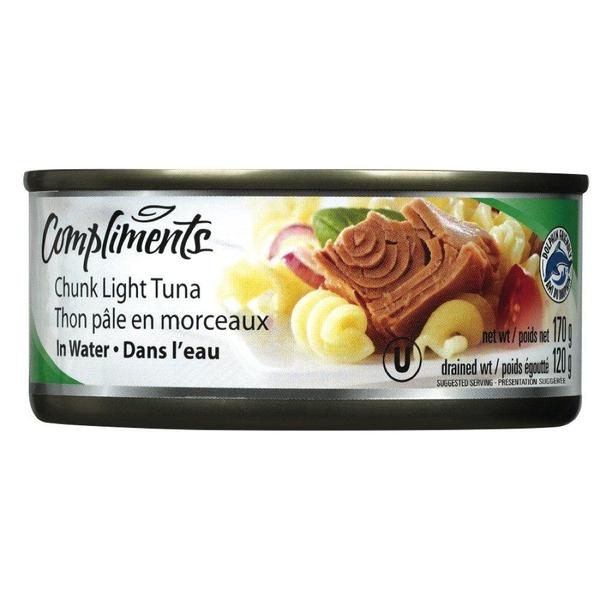 Compliments Tuna - Chunk Light in Water 24x170gr