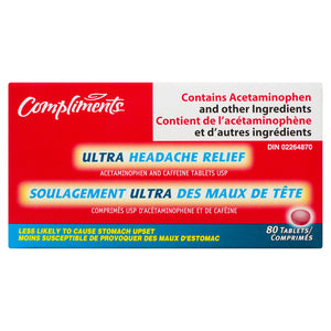 Compliments Ultra Headache Relief Acet 80's