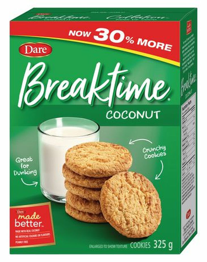 Dare Breaktime Cookies - Coconut 12x250g