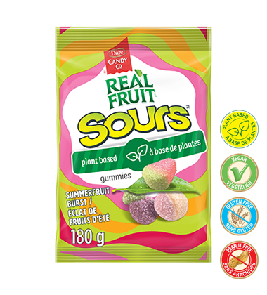 Dare Realfruit Gummi Sours Summerfruit Burst ea/180g