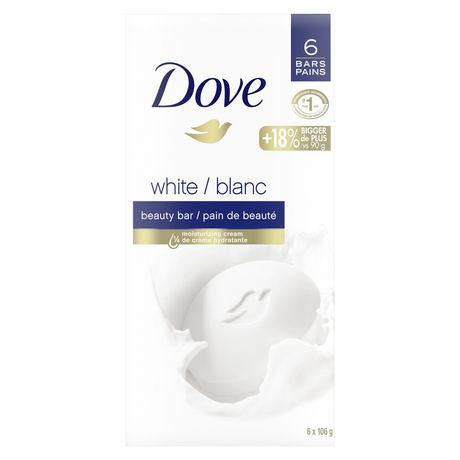 Dove Bar Soap White (6's) ea/106gr
