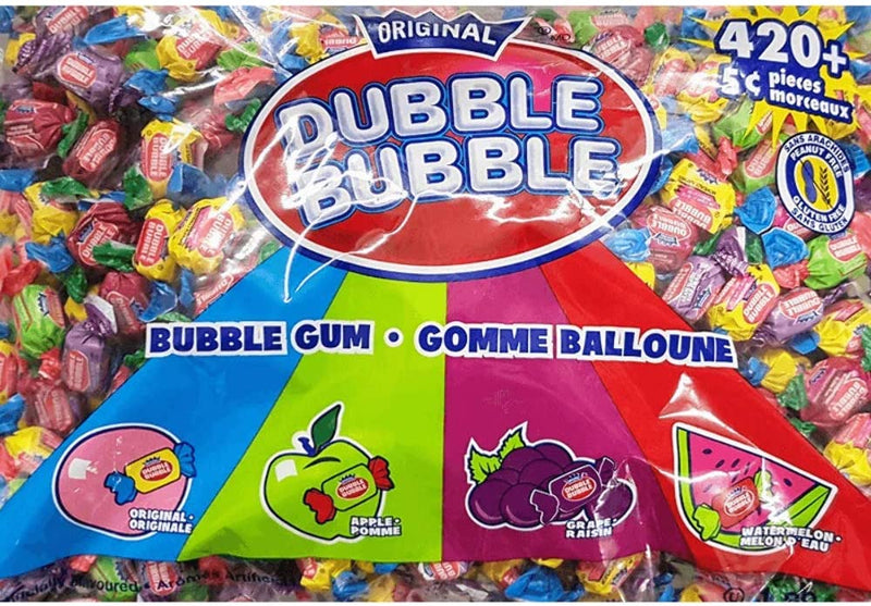Dubble Bubble Bubble Gum Assorted 5c 420pc /bx